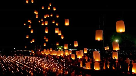 Elevating Tradition: Drone Views of Thailand's Lantern Fest