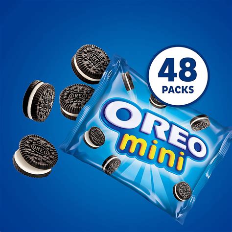 Oreo Mini Chocolate Sandwich Cookies 48 Snack Packs 4 Boxes