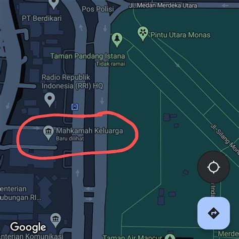 Alamat Gedung Mk Berubah Jadi Mahkamah Keluarga Di Google Maps