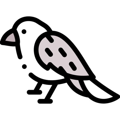 Bird Detailed Rounded Lineal Color Icon