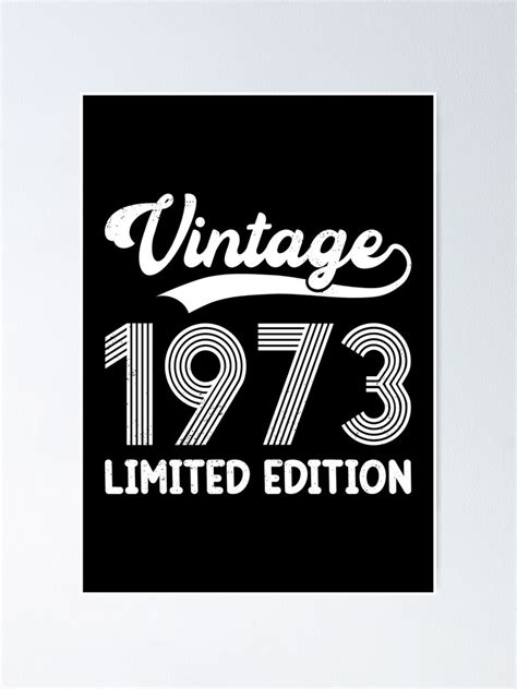 P Ster A Os Vintage Edici N Limitada Cool Th Birthday De