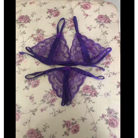 Jual Niceface Set Bra Lingerie Sexy Celana Dalam Model Lace Transparant Shopee Indonesia