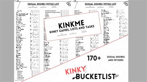 Kinky List Game Activities To Try Small Ultimate Sex Bucket List Fetish And Sexual