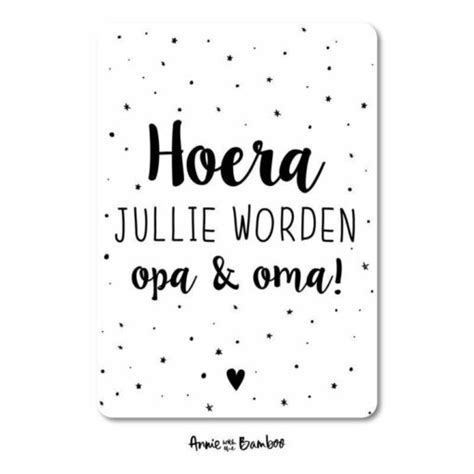 Ansichtkaart Hoera Jullie Worden Opa Oma Cosy Up