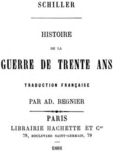 Histoire De La Guerre De Trente Ans By Friedrich Schiller Bookfusion