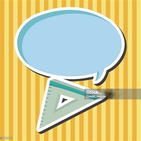 stationary triangle theme elements vector eps stock illustration