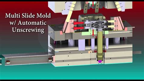 Multi Slide Mold W Automatic Unscrewing Youtube
