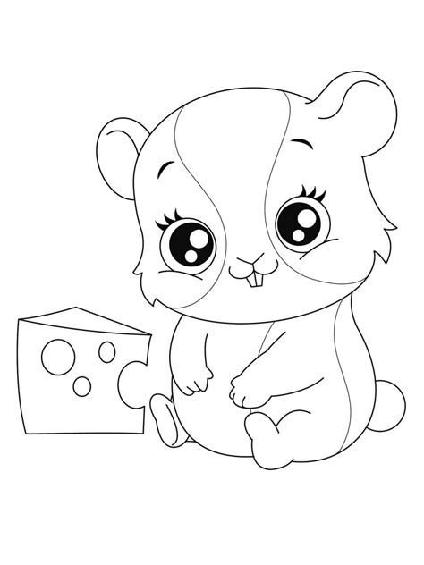 Раскраски Хомяки Для Девочек - 70 фото