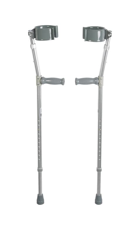 Drive Medical Heavy Duty Bariatric Steel Forearm Crutch Chrome Adult