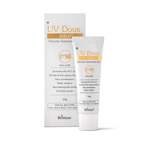 Buy Brinton Uv Doux Gold Silicone Sunscreen Gel Spf Pa Enriched