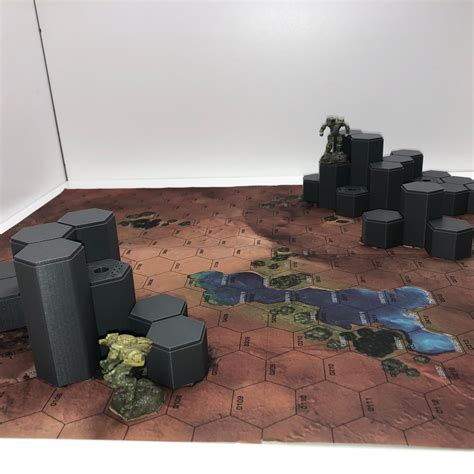 Hills For Desert 2 Mapsheet 3d Printed Terrain And Hills Compatible With Battletech American