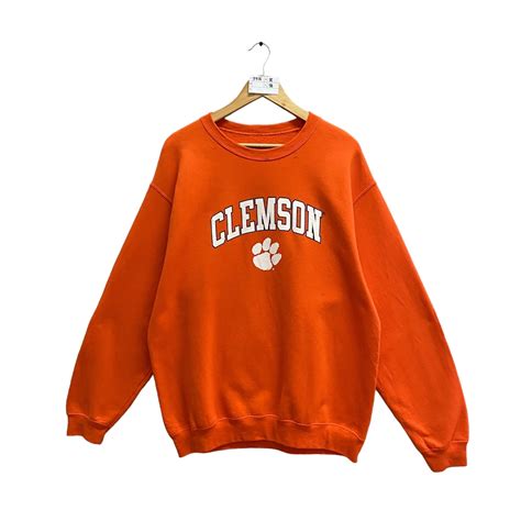 Vintage Clemson Tigers Sweatshirt Clemson Crewneck Clemson University ...