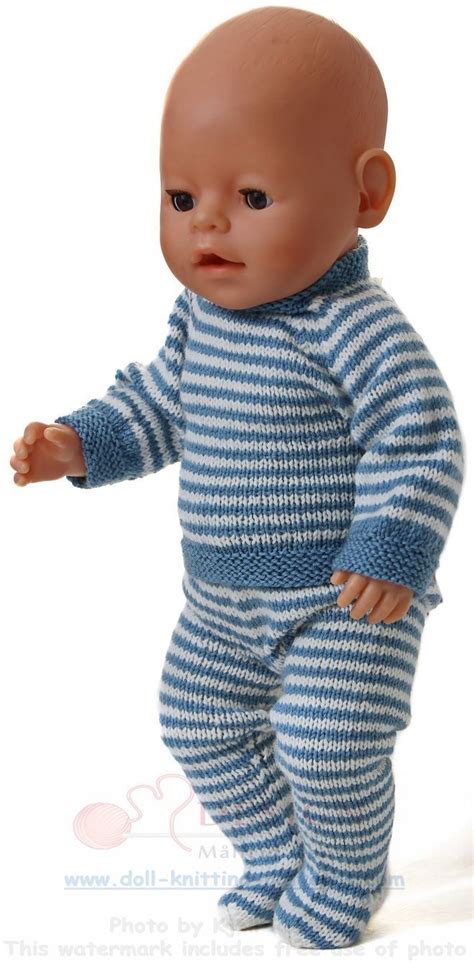 Knitting Patterns Girl Knit Dolls Instruction Everyday Clothes For