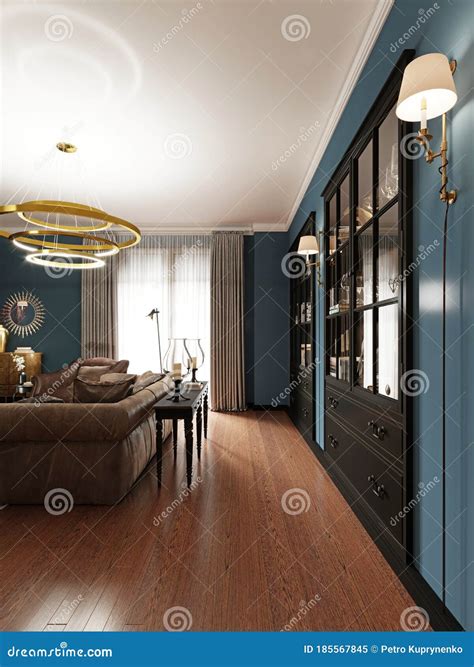 Bookcases At The Wall Stock Photography | CartoonDealer.com #75704480