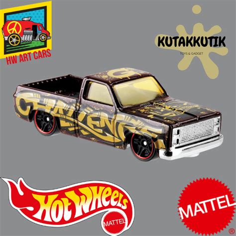 Jual Hot Wheels Chevy Silverado Velg Strip Merah Hw Art Cars Shopee Indonesia