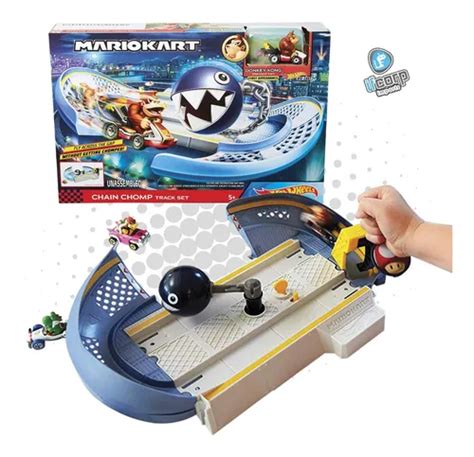 Hot Wheels Mario Kart Pista Chain Chomp Track Set Hotwheels Env O Gratis