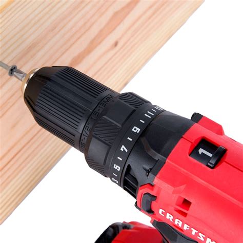 CRAFTSMAN V20 20-volt Max 1/2-in Cordless Drill (1-Battery Included and ...