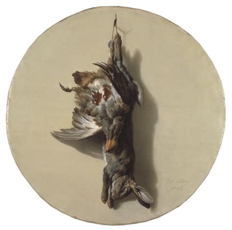 Still Life Of A Hare And A Partridge Jean Baptiste Oudry Artwork On