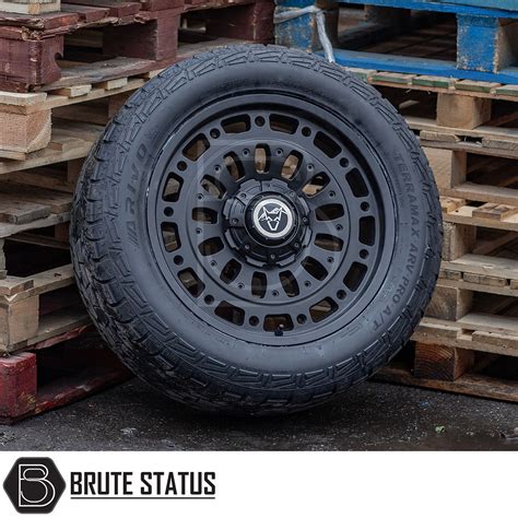 Wolfrace Explore Matt Black Alloy Wheels And Tyres Package Brute