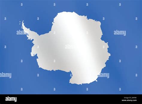 Flag of Antarctica with a little Waving, Shading & Flag Colors ...