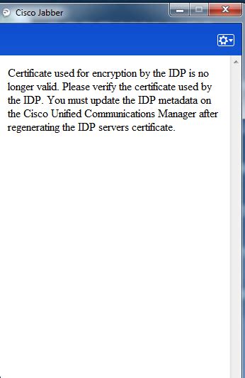 Solved Cisco Jabber Problem With Certificates Cisco Community