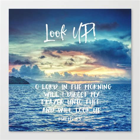 Ocean Sunrise Psalms Prayer Bible Verse Canvas Print By Quote Life Shop