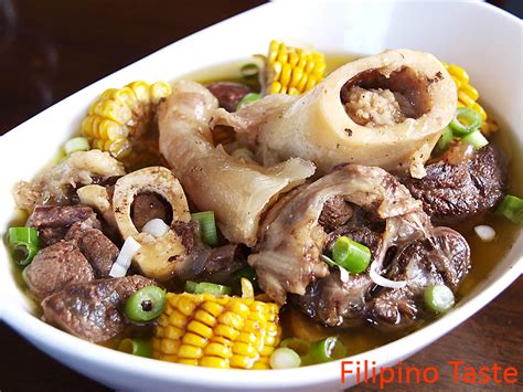 Filipino Taste Beef Bone Marrow Soup Bulalo