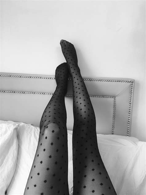 Zara Flynn Polka Dot Tights Polka Dots Black Polka Dot