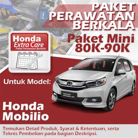 Jual Paket Mini K K Honda Mobilio Perawatan Berkala Km