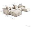 Amazon Jach Oversized Modular Sectional Sofa Deep Seats