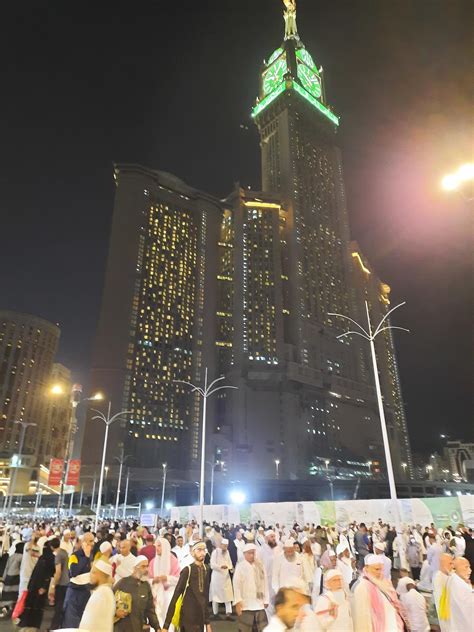 Mekka Saudi Arabien April Sch N Aussicht Von Mekka Uhr Turm