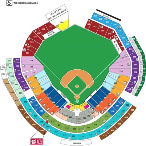 Washington National Stadium Seating Chart - Ponasa