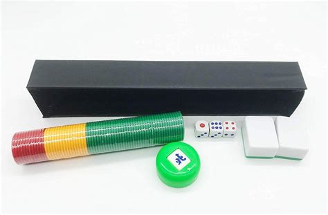 Chinese Vietnamese Mahjong Game Set Large Melamine Tile Case