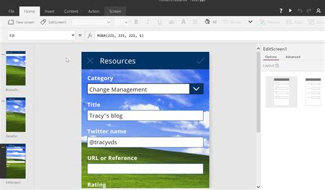 Day 263 Powerapps Different Layouts On Screens Tracy Van Der Schyff