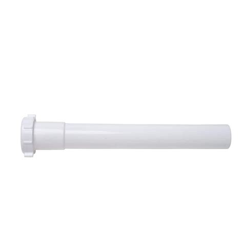 Oatey 1 1 2 In X 12 In White Plastic Slip Joint Sink Drain Extension