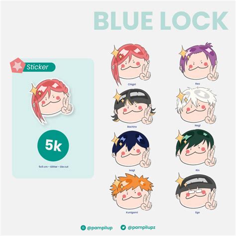 Jual Blue Lock Sticker Shopee Indonesia