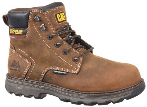 CAT Work Boots, 9, W, Brown, Composite, Mens, PR - 415N46|P90809 9W ...