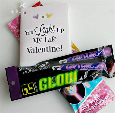 Glow Sticks Free Printable Valentine Cards Printable Valentines