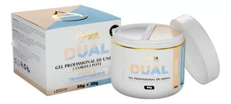 Gel Construtor De Unhas Duas Cores Aegla Pro Dual 60g Cor Nude Transparente MercadoLivre