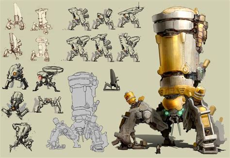 ArtStation Spice Mech Bryant Koshu Robot Concept Art Robot Art