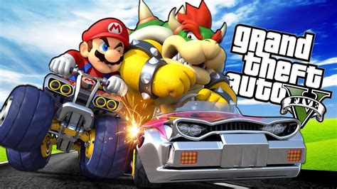 Gta Super Mario Kart Race Epic Mario Kart Race In Gta Online