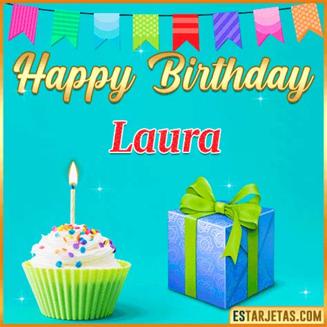 Feliz Cumpleaños Laura Imágenes  Tarjetas Y Mensajes