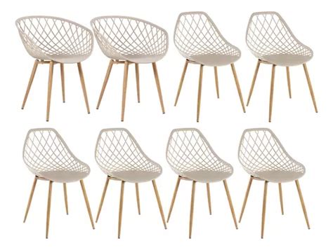 Kit Cadeiras Clarice Nest Braços Cadeiras Cleo Cor Da Estrutura Da Cadeira Nude