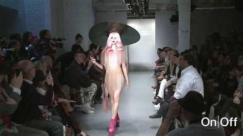 Naked Models Walk For Charlie Le MIndu At London Fashion Week Daily Mail Online