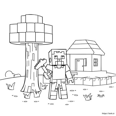 Minecraft Kleurplaten kleurplaat