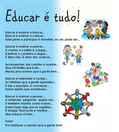 Texto Sobre Educação Infantil - Educar | Texto sobre educação, Mensagem educação infantil, Frases ...