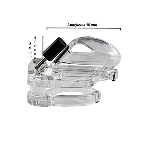 GABBIA DI CASTITA PER UOMO IN POLICARBONATO SEX TOY THE VICE MINI V2