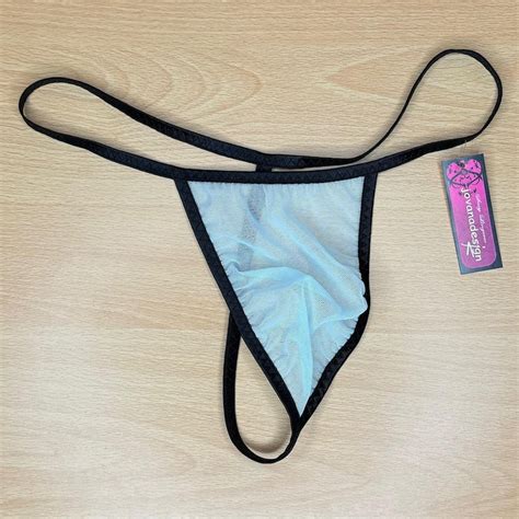 See Through C String Bikini Etsy De