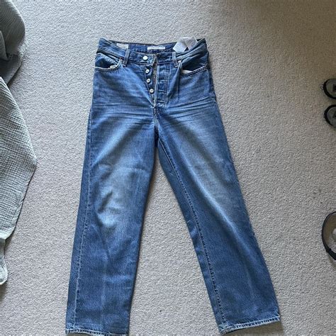 Levis Rib Cage Straight Jeans Hardly Worn Too Depop