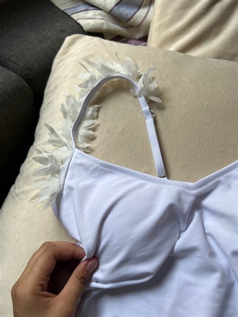 White One Piece Bikini Swimsuit On Carousell